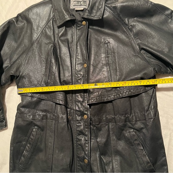 Vintage Otello Pelle 100% Leather Jacket Black Medium - Picture 8 of 10